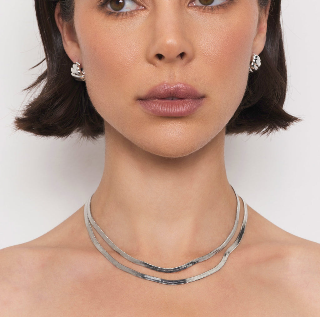 Drew Huggy Hoop, Silver