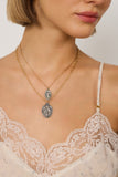 Vintage Virgin Mary, Small Silver Oval