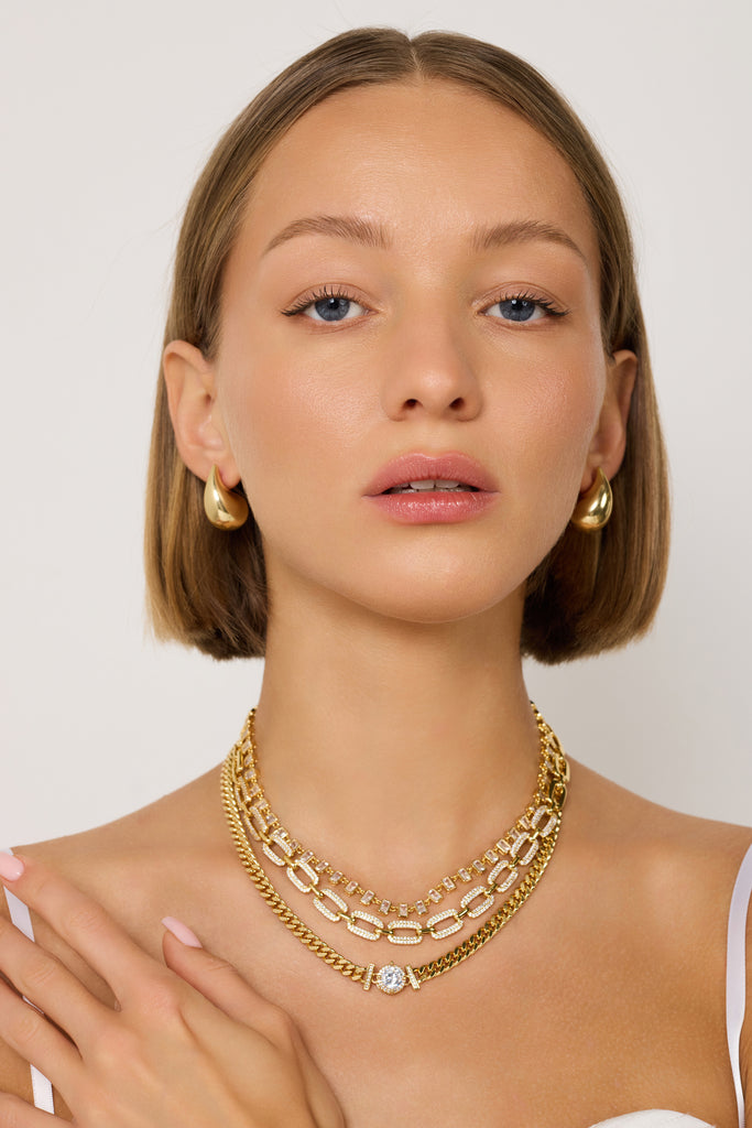 Giana Necklace, Gold