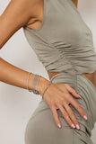 Quinn Bracelet, Rhodium
