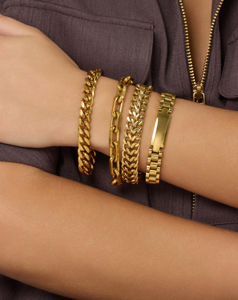 Collins ID Bracelet, Gold