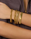 Collins ID Bracelet, Gold