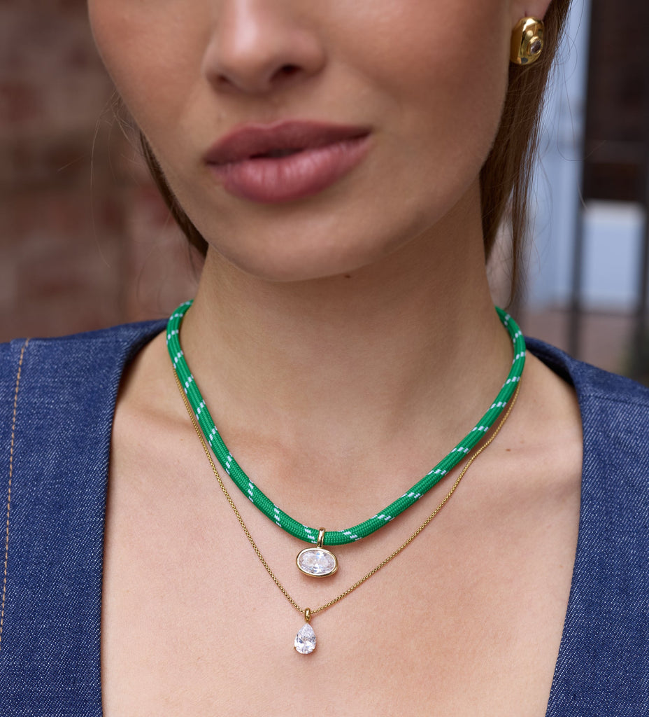 Marin Necklace, Green
