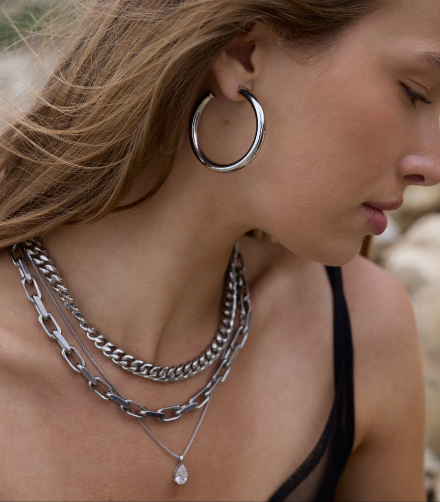 Renata Chain Necklace, Silver
