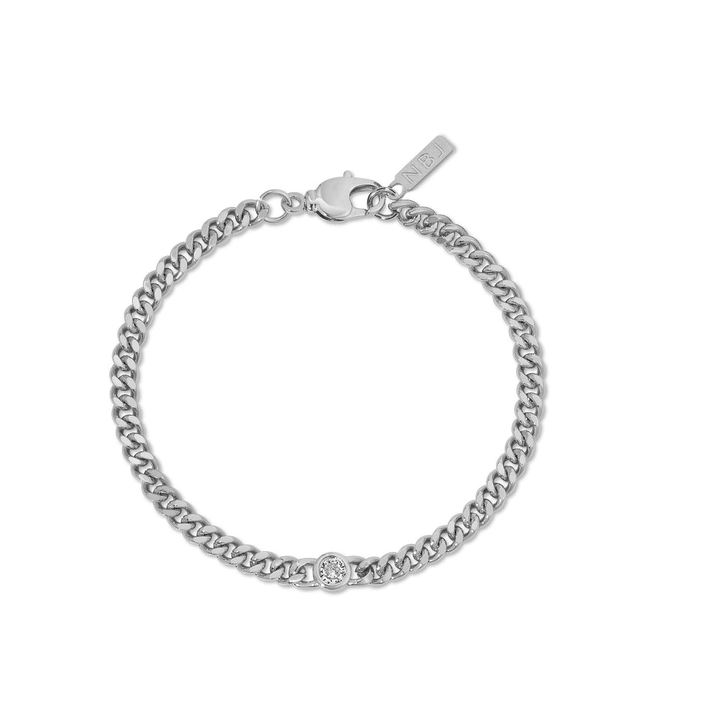 Quinn Bracelet, Rhodium