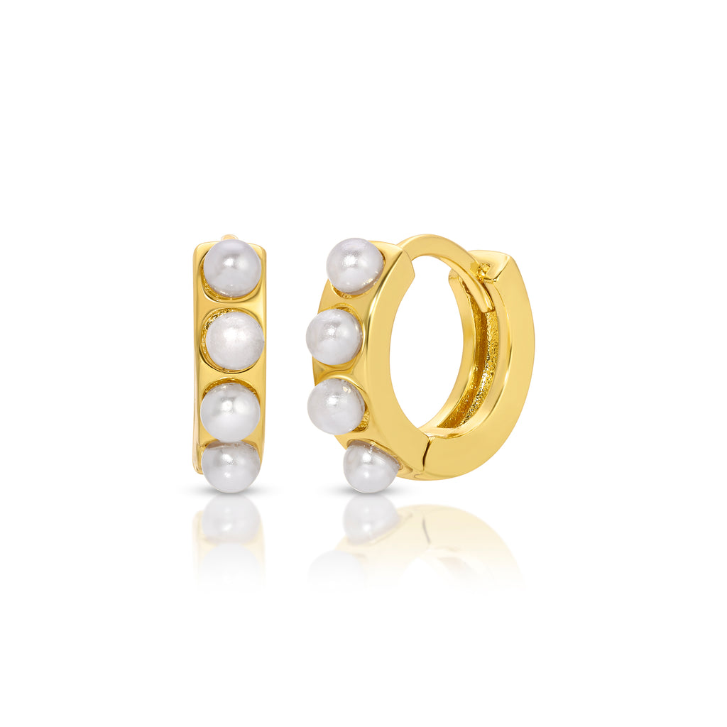Kaia Pearl Huggy Hoop