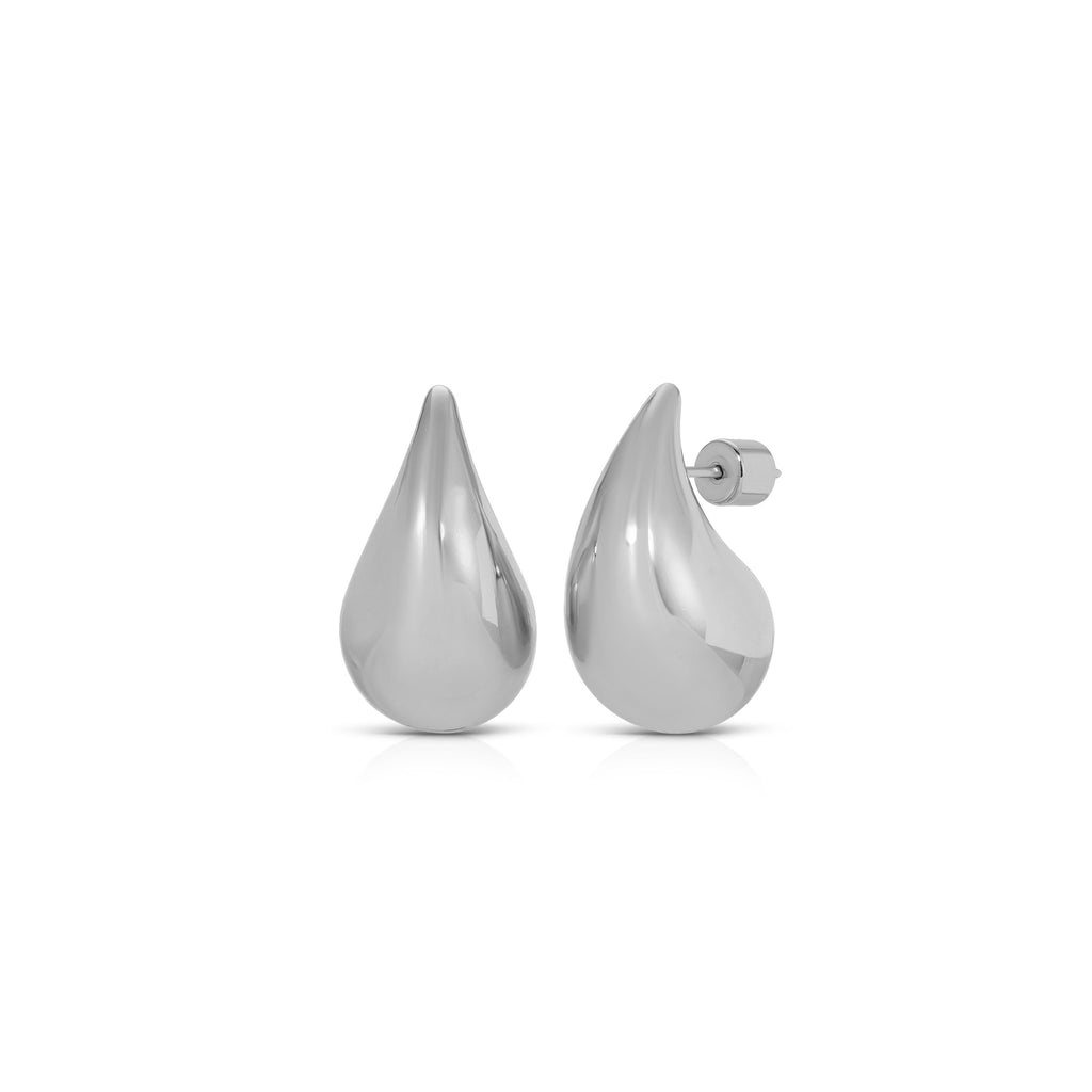 Gianna Small Teardrop Earrings, Silver