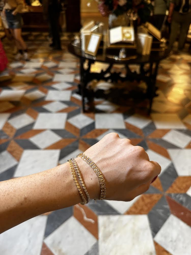 Serena Tennis Bracelet, Gold