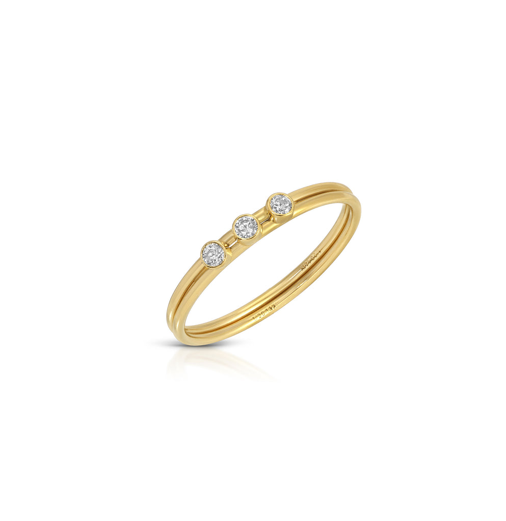 Gio 3 Cz Stacking Ring