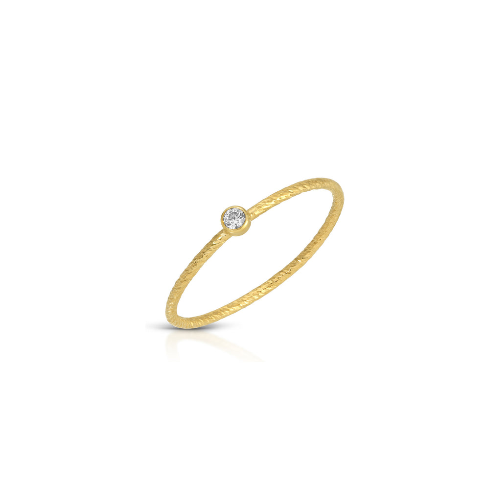 Gia Textured Stacking Ring