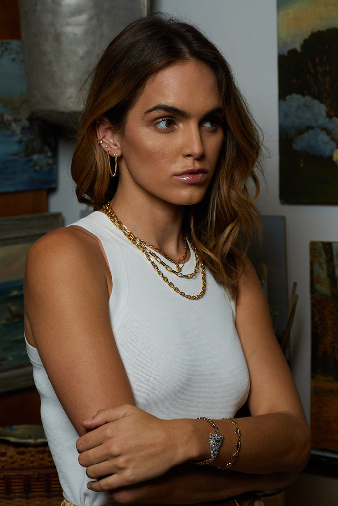 Tova Double Earring, Topaz