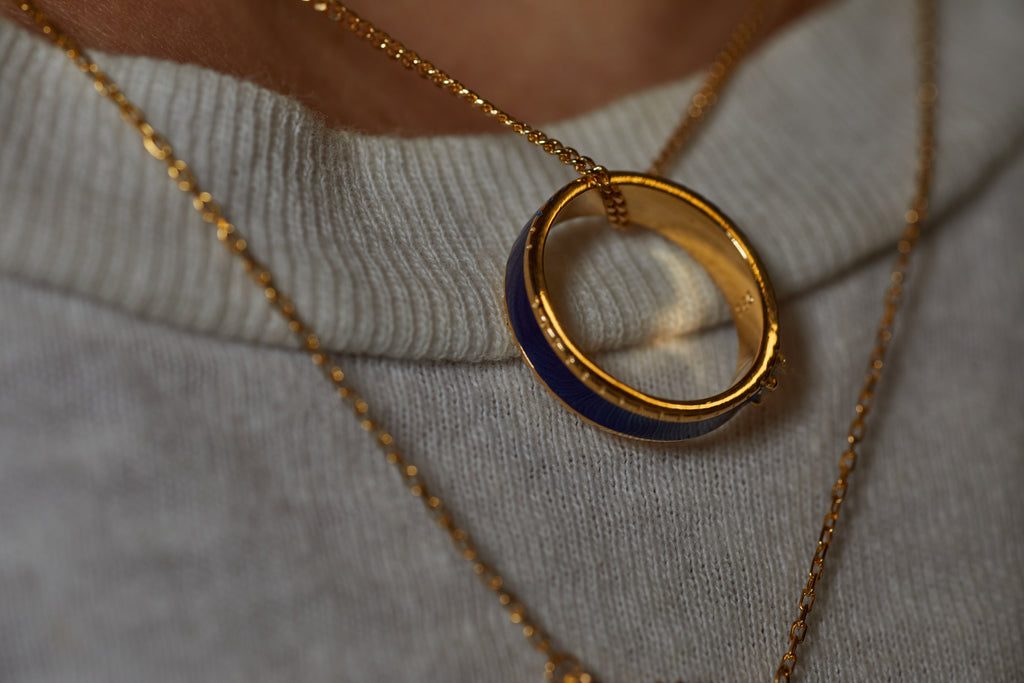 Stella Duo in Navy Enamel