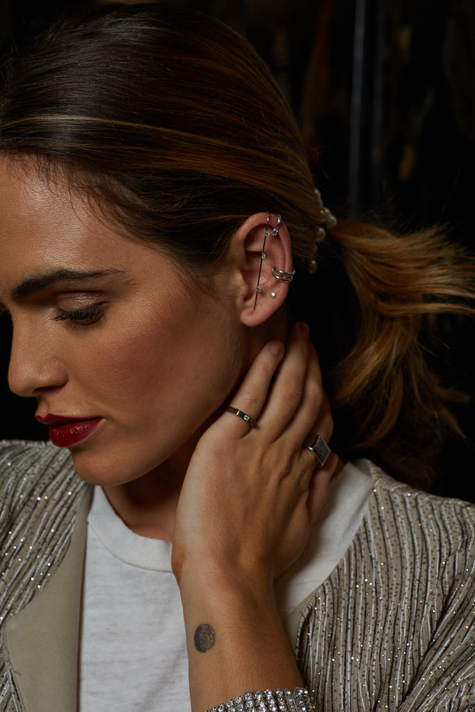 Moonlight Signet Ring, Silver