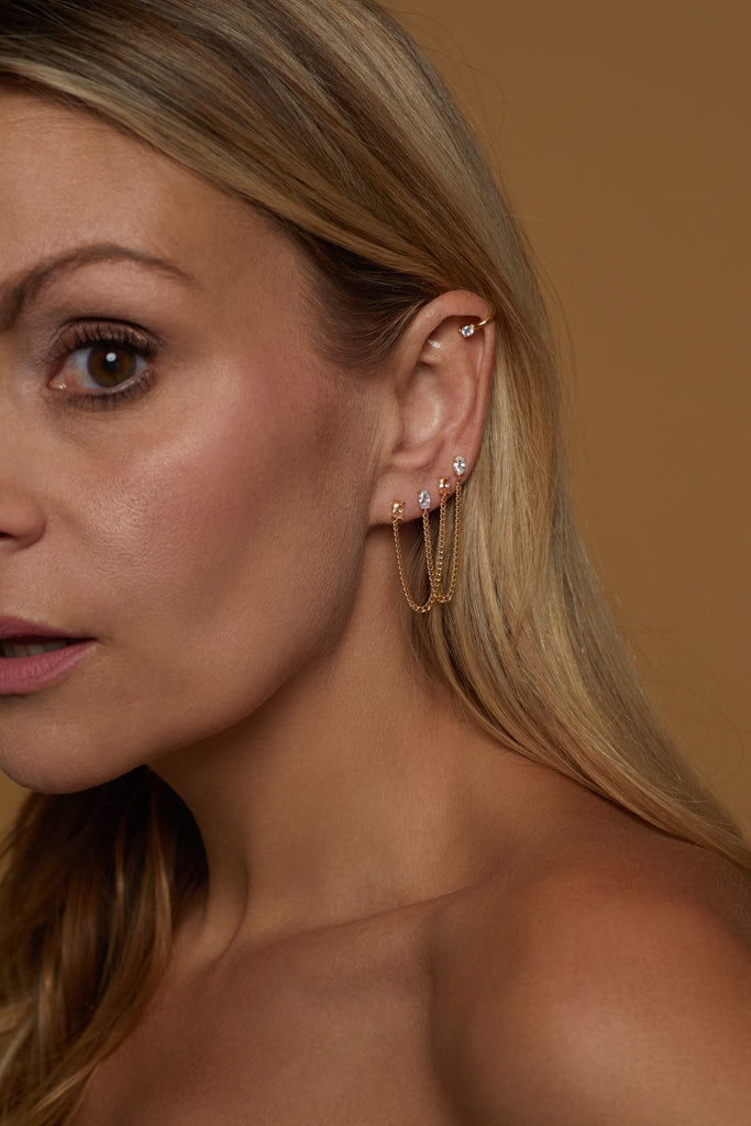 Tova Double Earring, Topaz