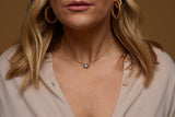 Stone Drop Choker, Labradorite