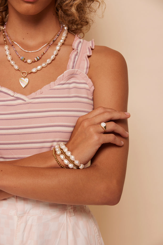 Mimi Freshwater Pearl Stretch Bracelet
