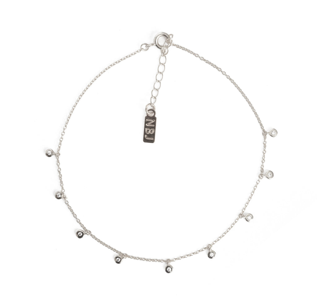 Vega Anklet, Silver