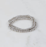 Bella Trois Bracelet Set, Rhodium