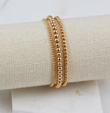 Bella Trois Bracelet Set, Gold