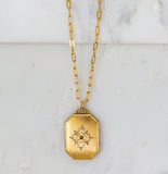 Victorian Gold Rectangle Pearl Locket