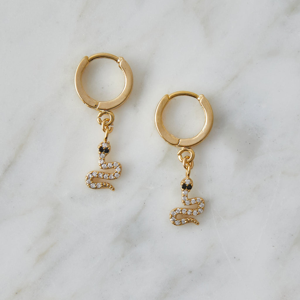 Petite Serpent Huggy Hoop