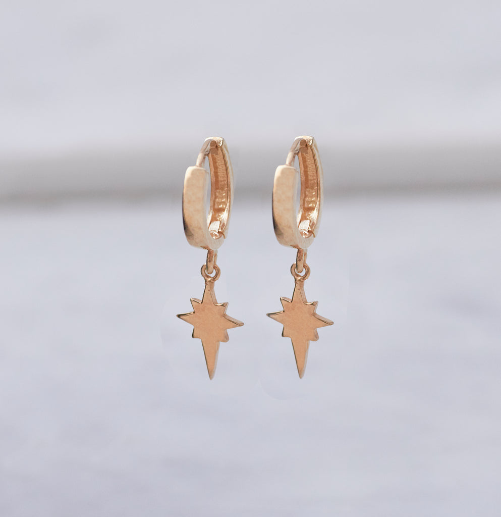 North Star Huggy Earring