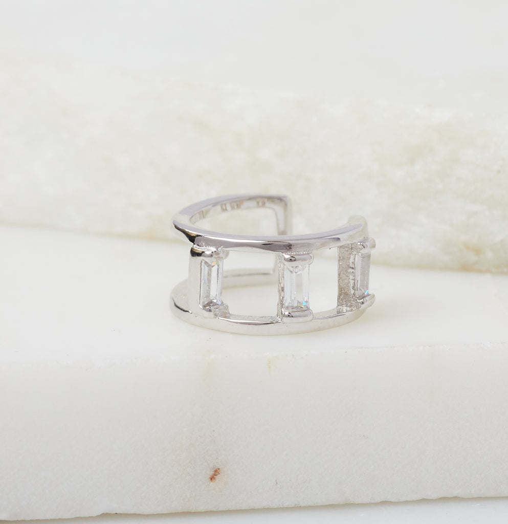Stellar Ear Cuff, Silver