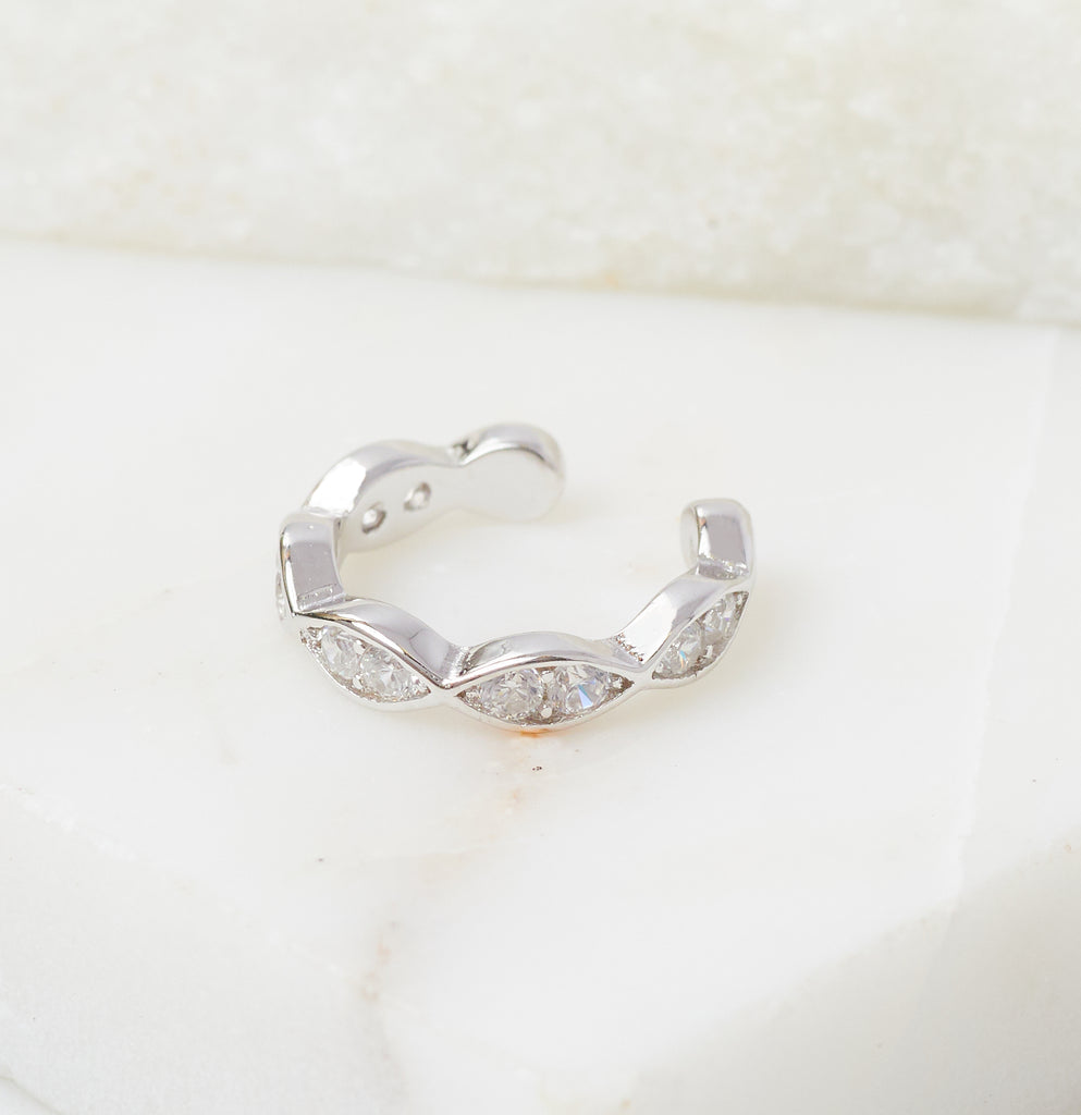 Celeste Ear Cuff, Silver