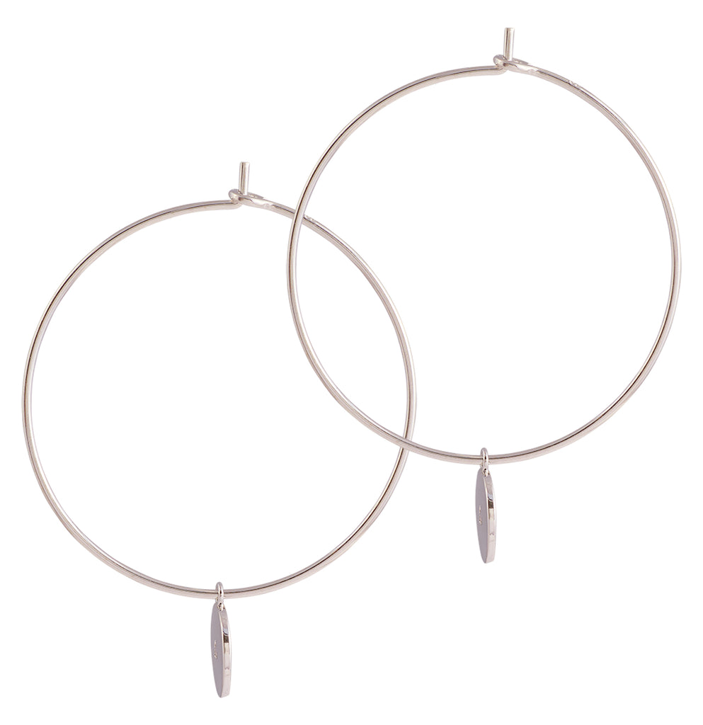Jupiter Hoops, Silver