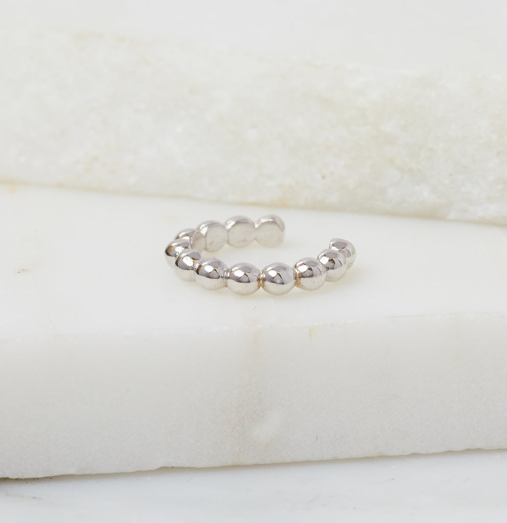 Safia Ear Cuff, Silver