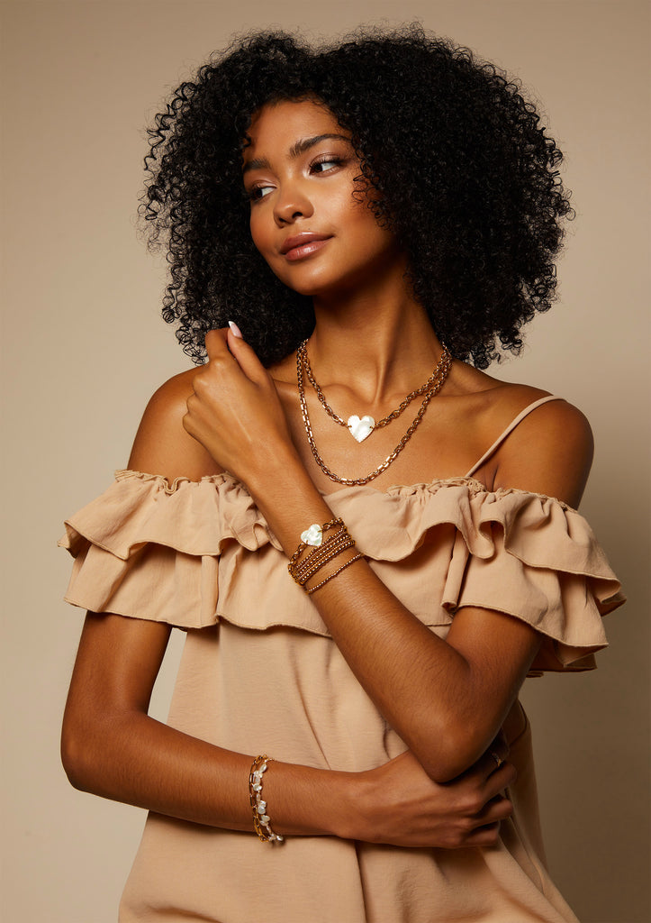 "Femi" Vintage Mother of Pearl Necklace