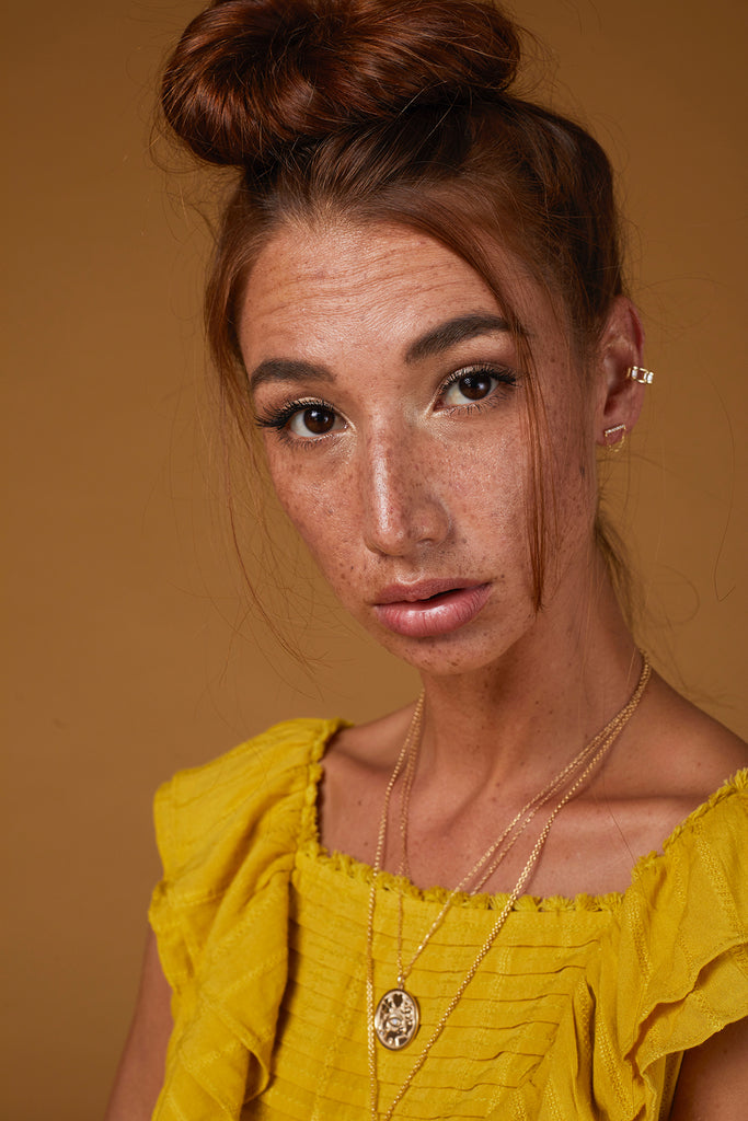 Gio Bar Pin Ear Cuff, Gold