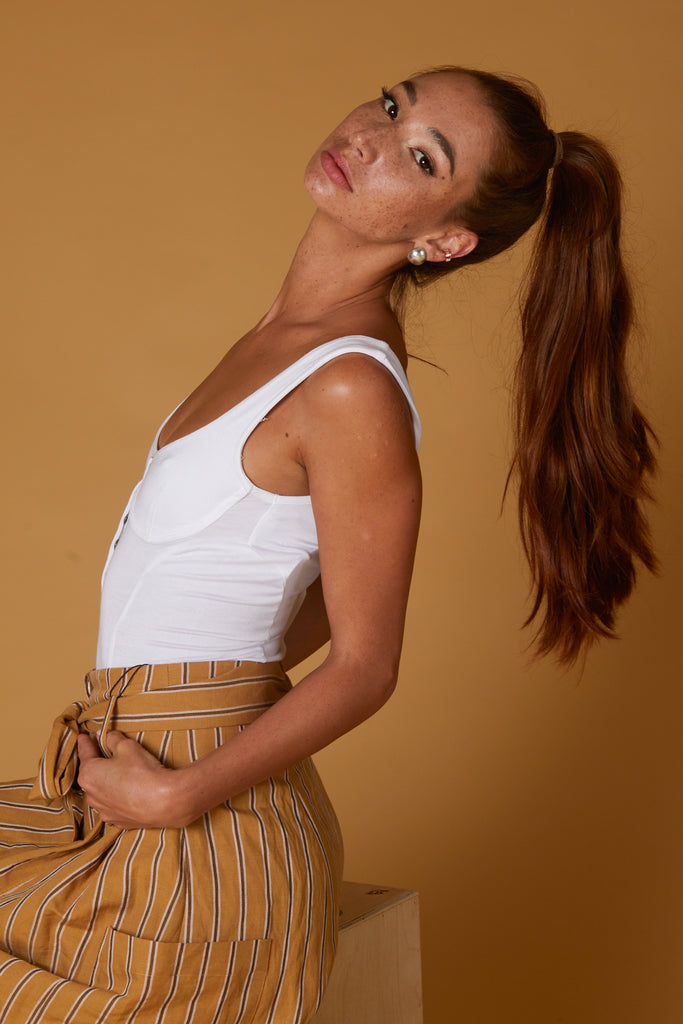 Joan Button Stud, Silver