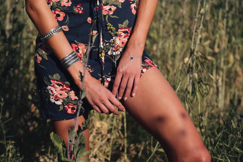 Imperial Handpiece - Footie, Silver & Grey Mother of Pearl