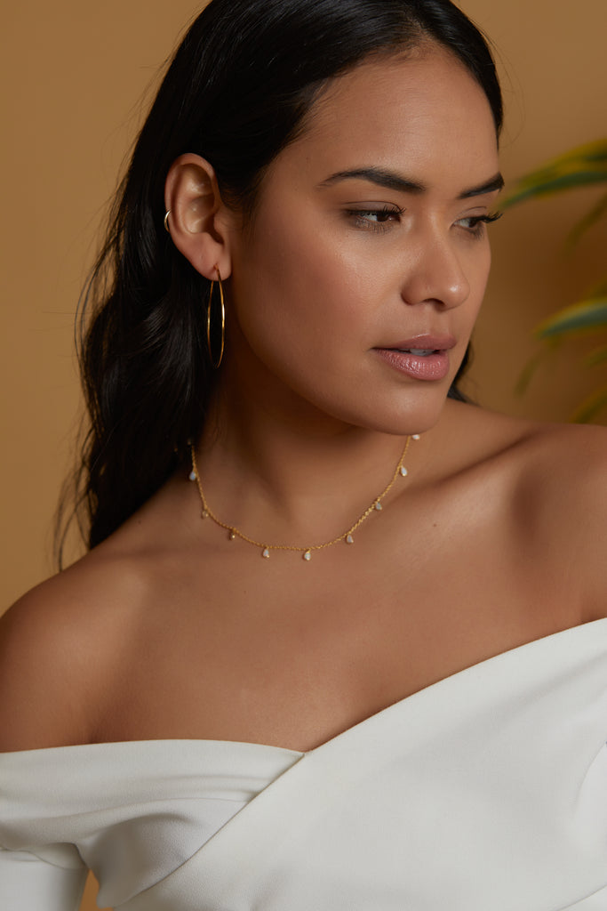 Odessa Gold Opal Drops Choker