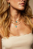 Lucia Pendant Necklace, Turquoise