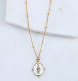 Lucia Pendant Necklace, White