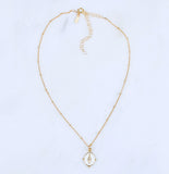 Lucia Pendant Necklace, White