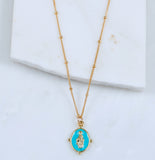 Lucia Pendant Necklace, Turquoise