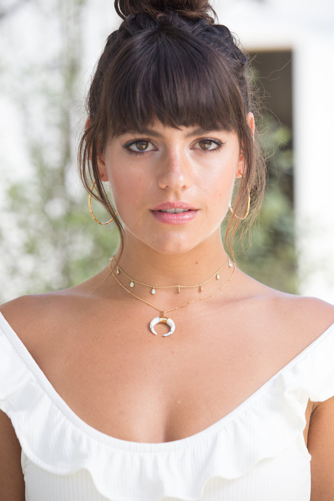 Odessa Gold Opal Drops Choker