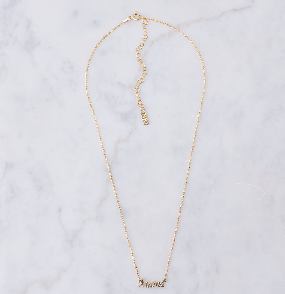 Mama Necklace, Gold