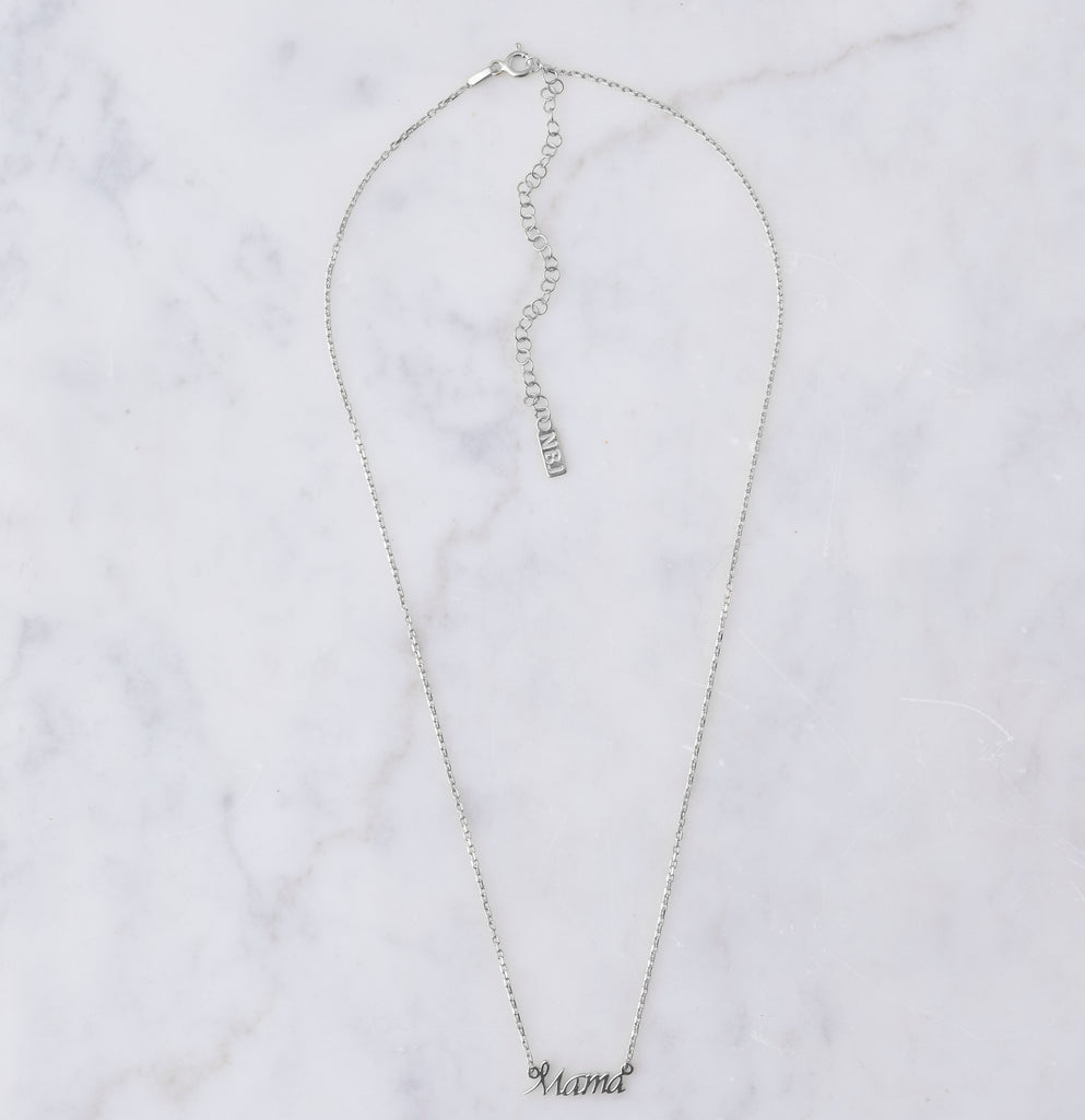 Mama Necklace, Silver