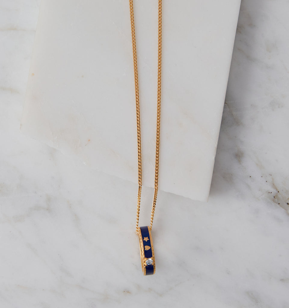 Stella Duo in Navy Enamel