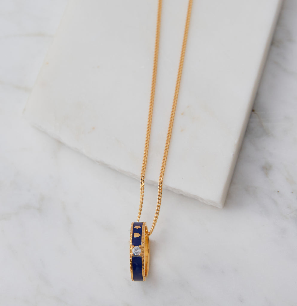 Stella Duo in Navy Enamel