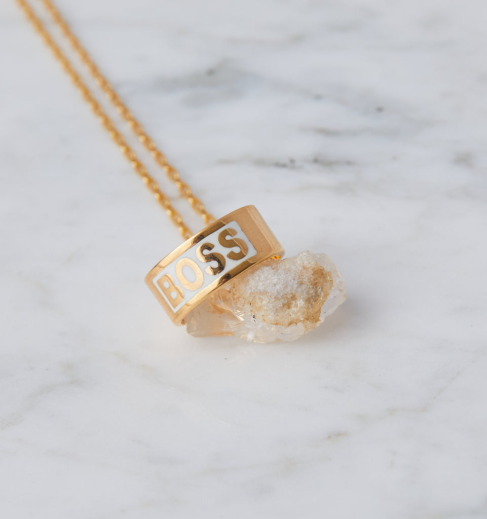 BOSS Duo in White Enamel