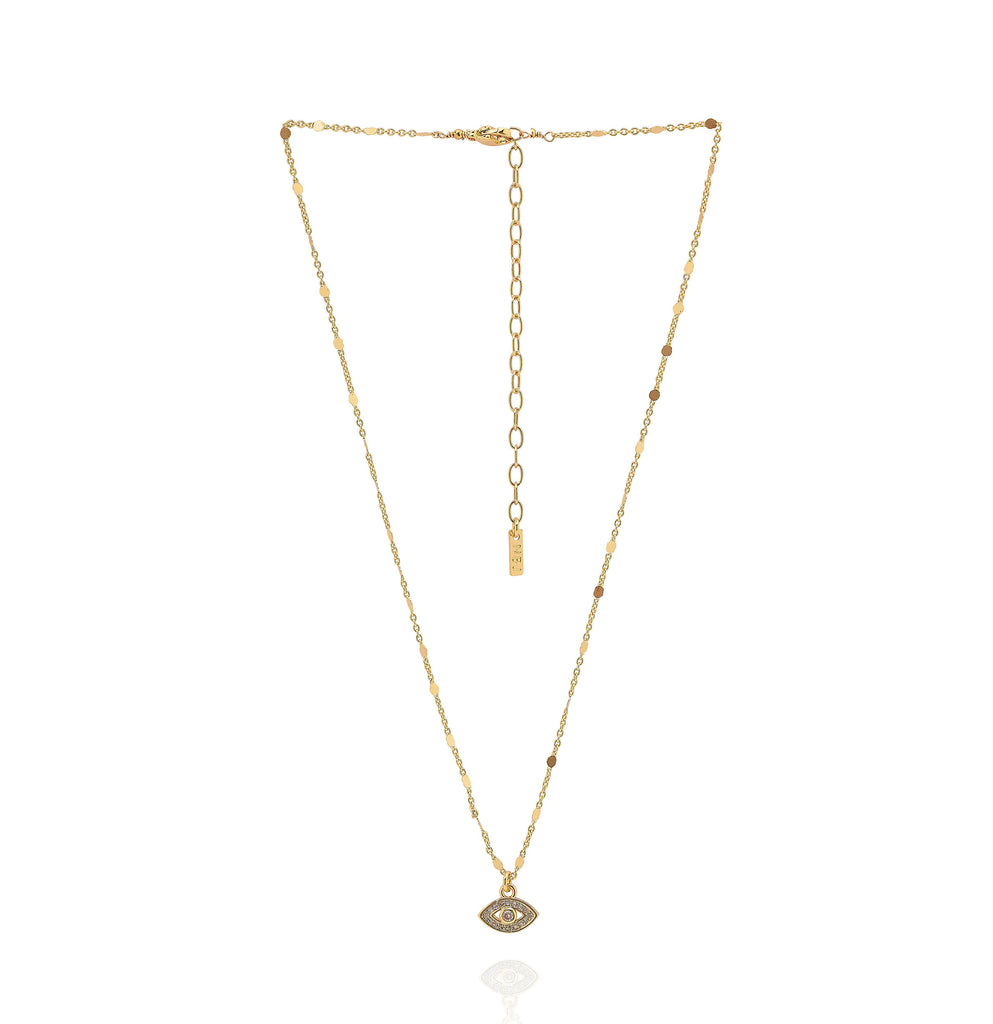 Pave Evil Eye Necklace