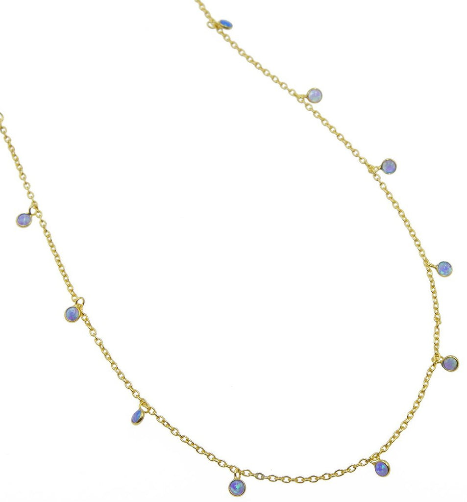 Dea Blue Opal Drop Choker