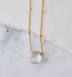 Stone Drop Choker, Mystic Clear Quartz as seen on Karlie Kloss