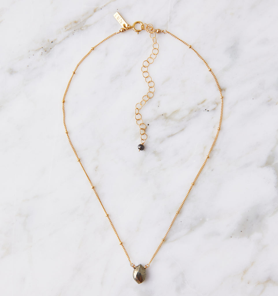 Stone Drop Choker, Pyrite