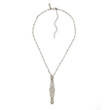 Ivy Vintage Pave Bar Necklace